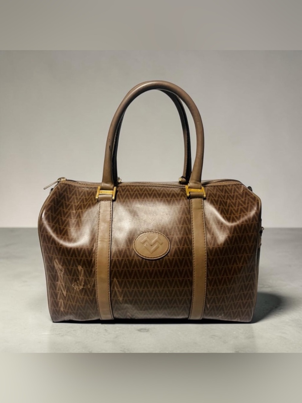 Mario Valentino Monogram Boston Bag - Picture 13 of 13